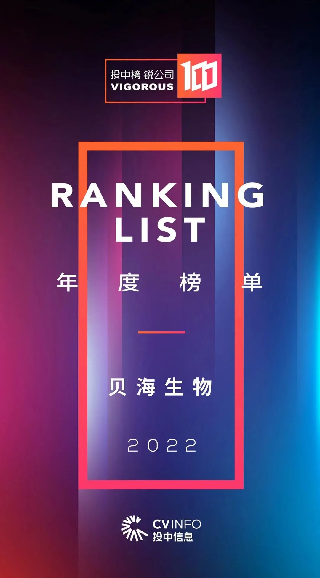 米博体育（中国）股份有限公司荣登“投中2022年度锐公司100榜单”