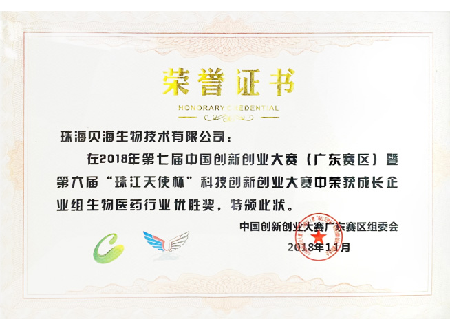 第七届中国创新创业大赛<br/> (广东赛区)优胜奖